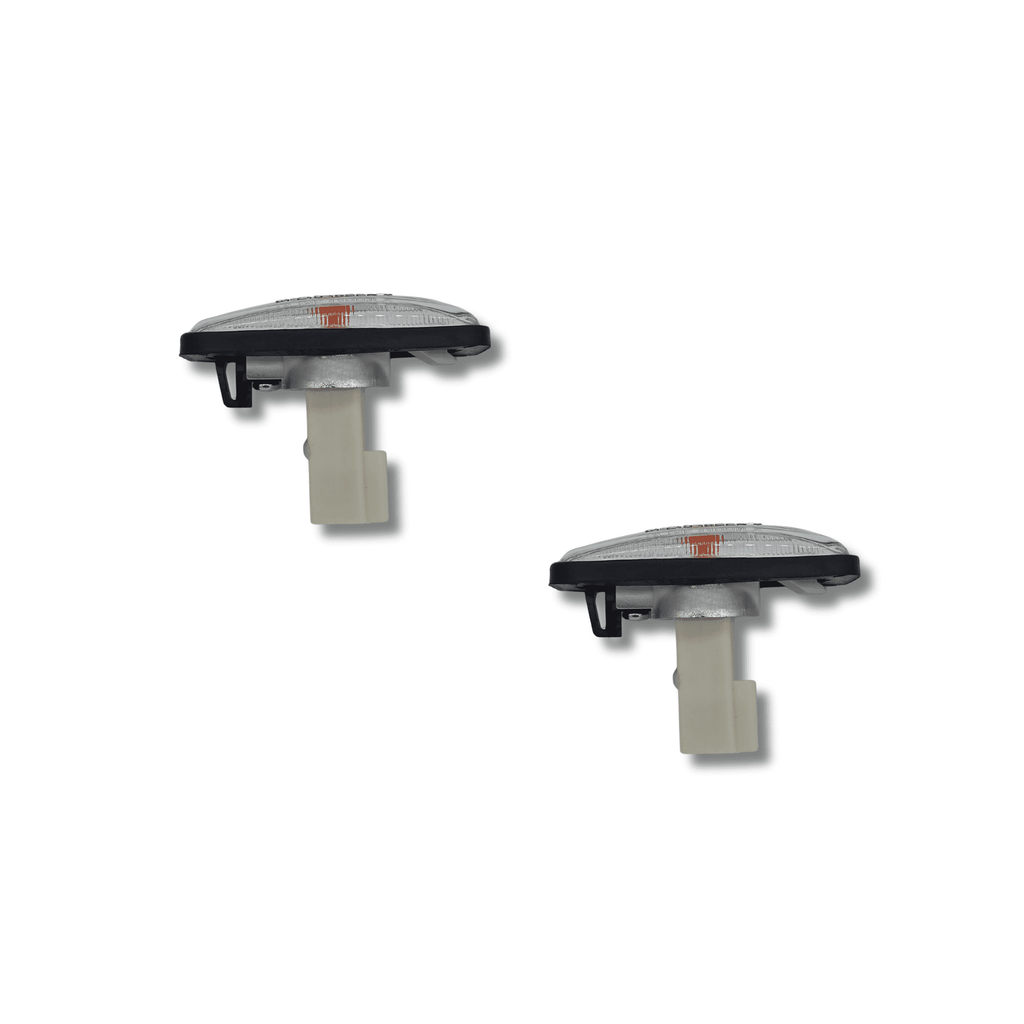 Pareja Intermitentes de Aleta para Nissan Patrol 160 260 Y60 Blancos - 3