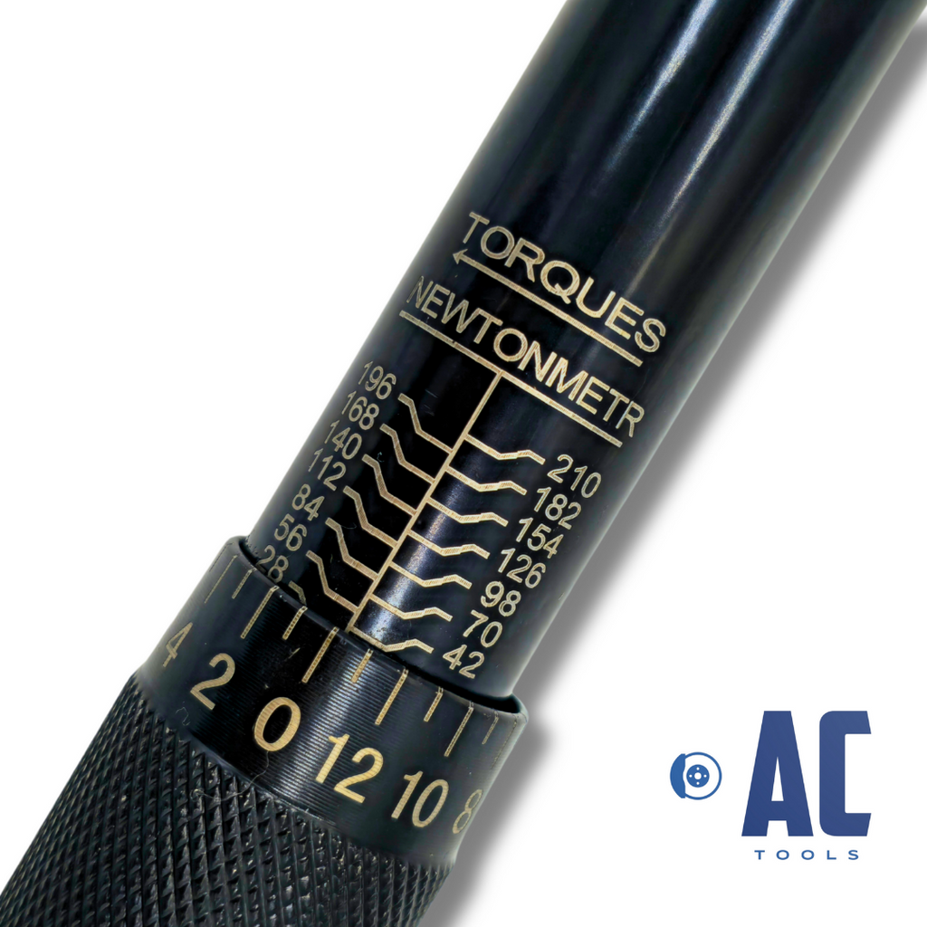 Llave dinamométrica con carraca 1/2 28-210nM con certificado de precisión - 2