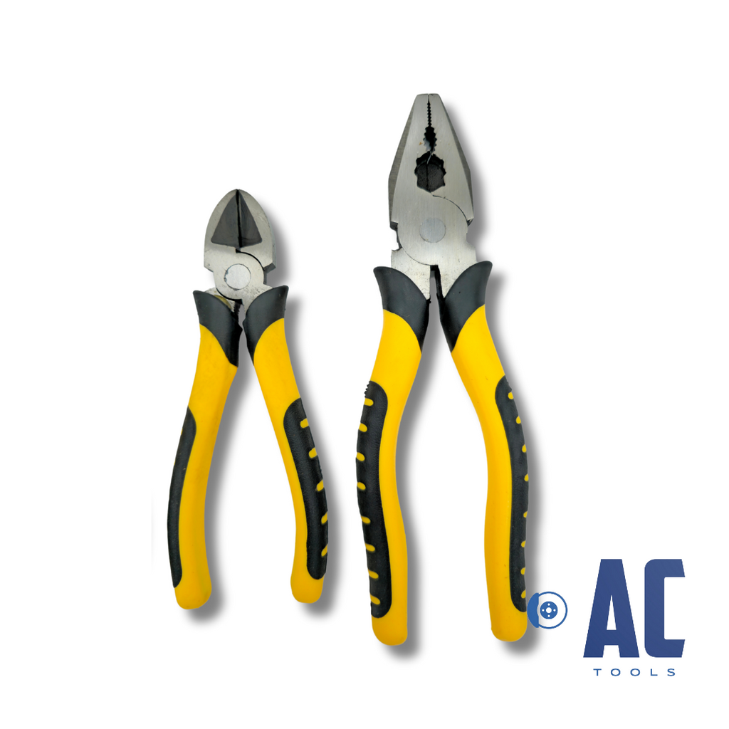 Juego 3 alicates: punta 6'' 150mm, corte 6'' 150mm y tenaza 8'' 200mm - 2