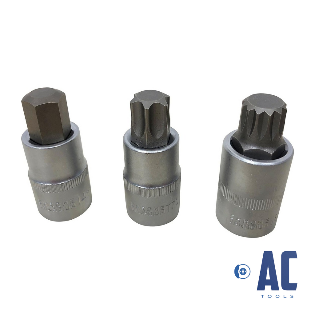 Juego Profesional 3 Maletines medida 1/2 De Torx, Allen y XZN SPLINE 88 Piezas - 3