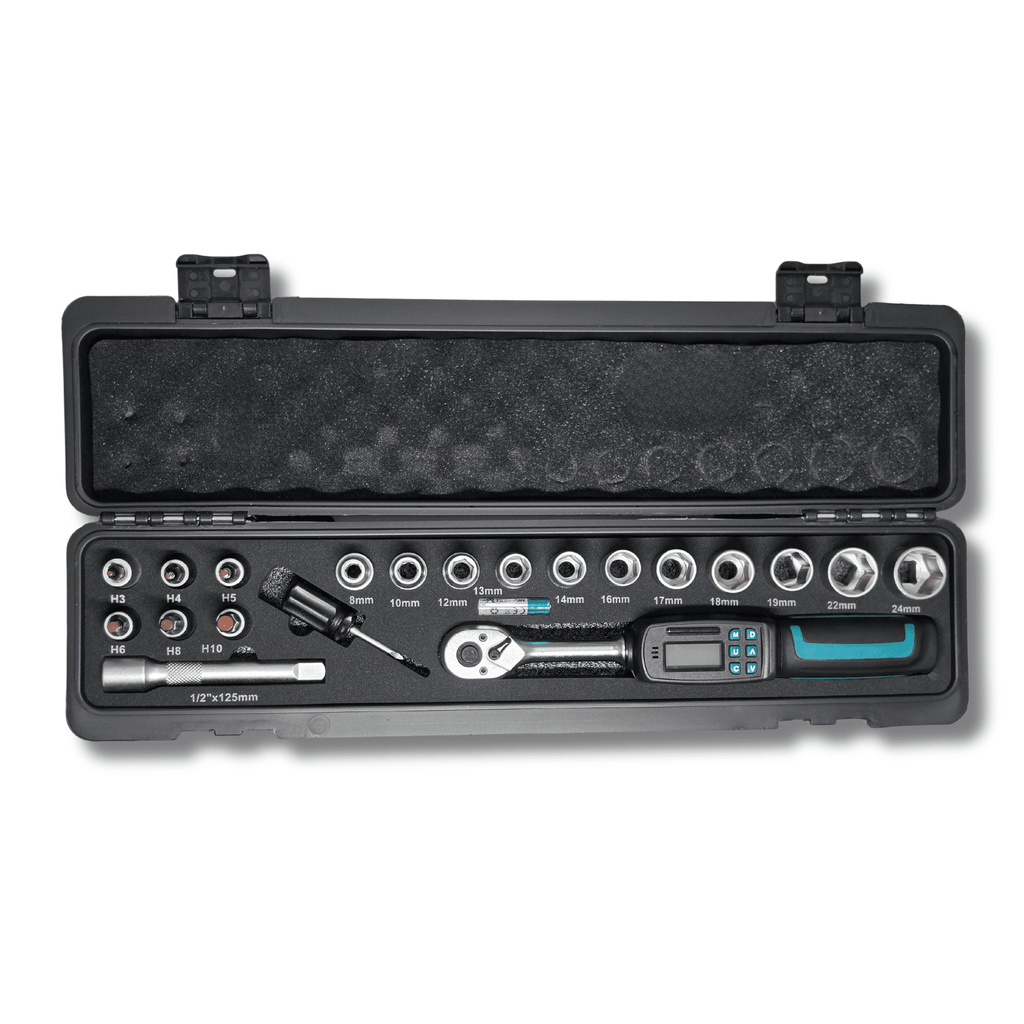 Llave Dinamométrica Digital Profesional 1/2” 4-135Nm Reversible con Pantalla LCD