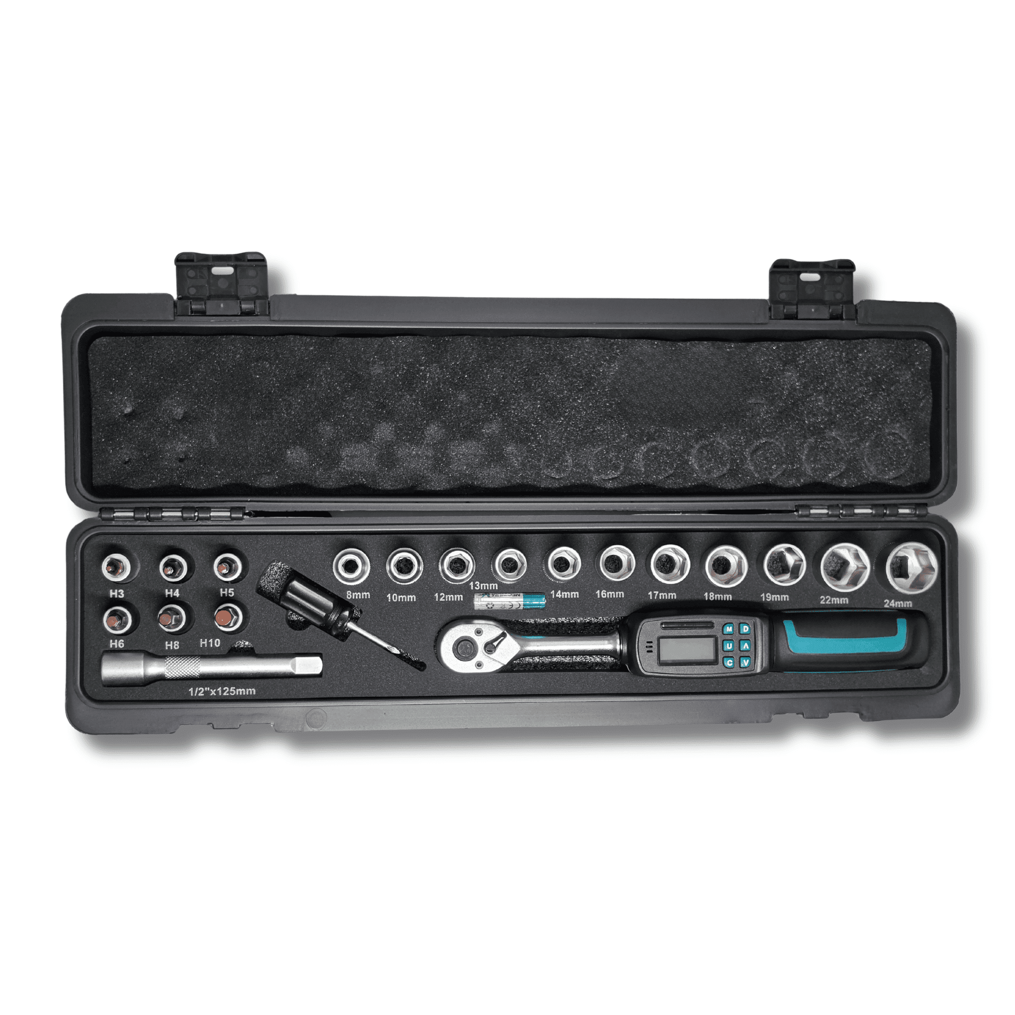 Llave Dinamométrica Digital Profesional 1/2” 4-135Nm Reversible con Pantalla LCD